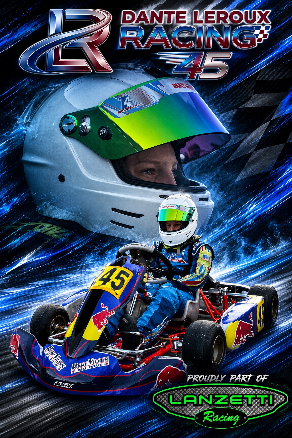 Dante Le Roux Racing 45 artwork